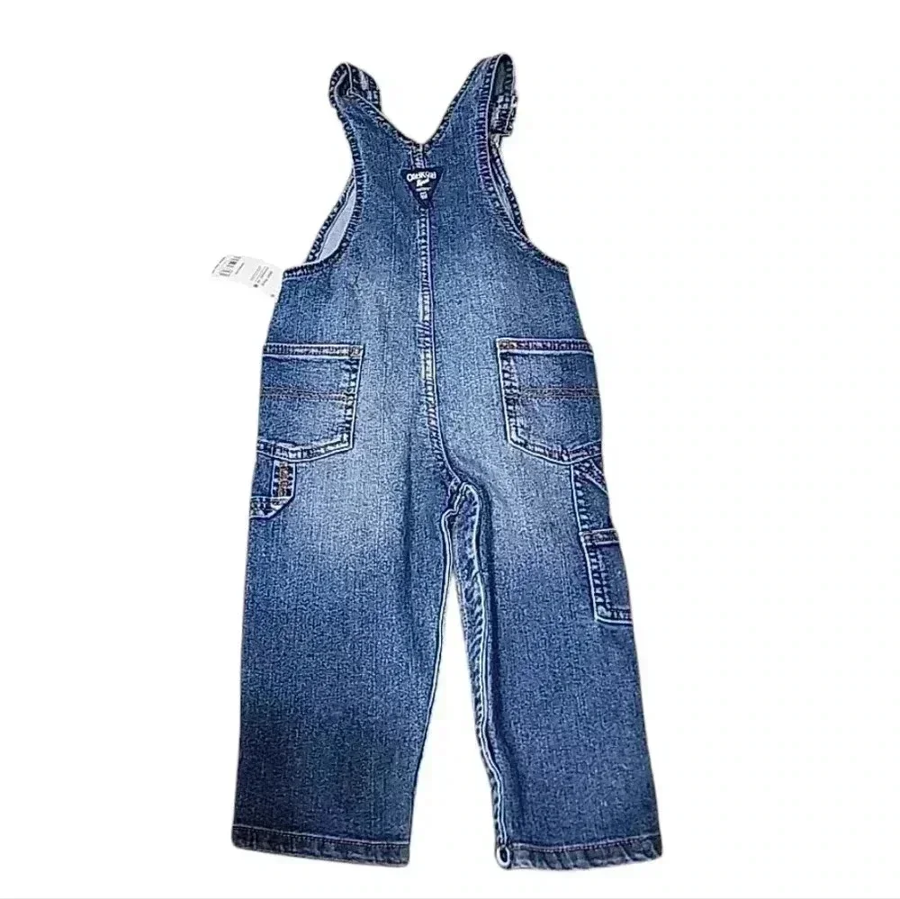 OshKosh 24 Month unisex denim overalls.  Brand new - Picture 2 of 4